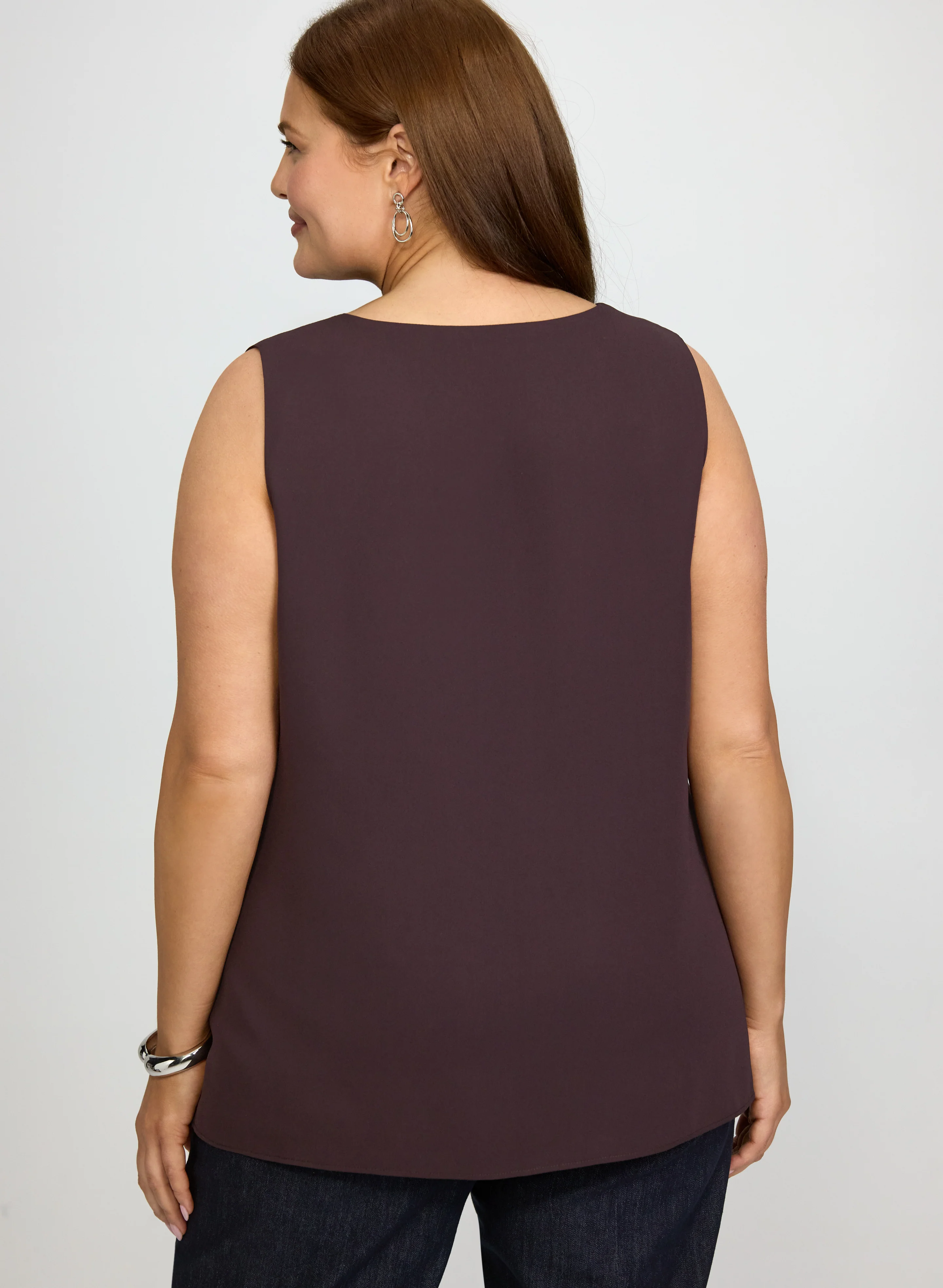 Sleeveless V-Neck Blouse - Image 2