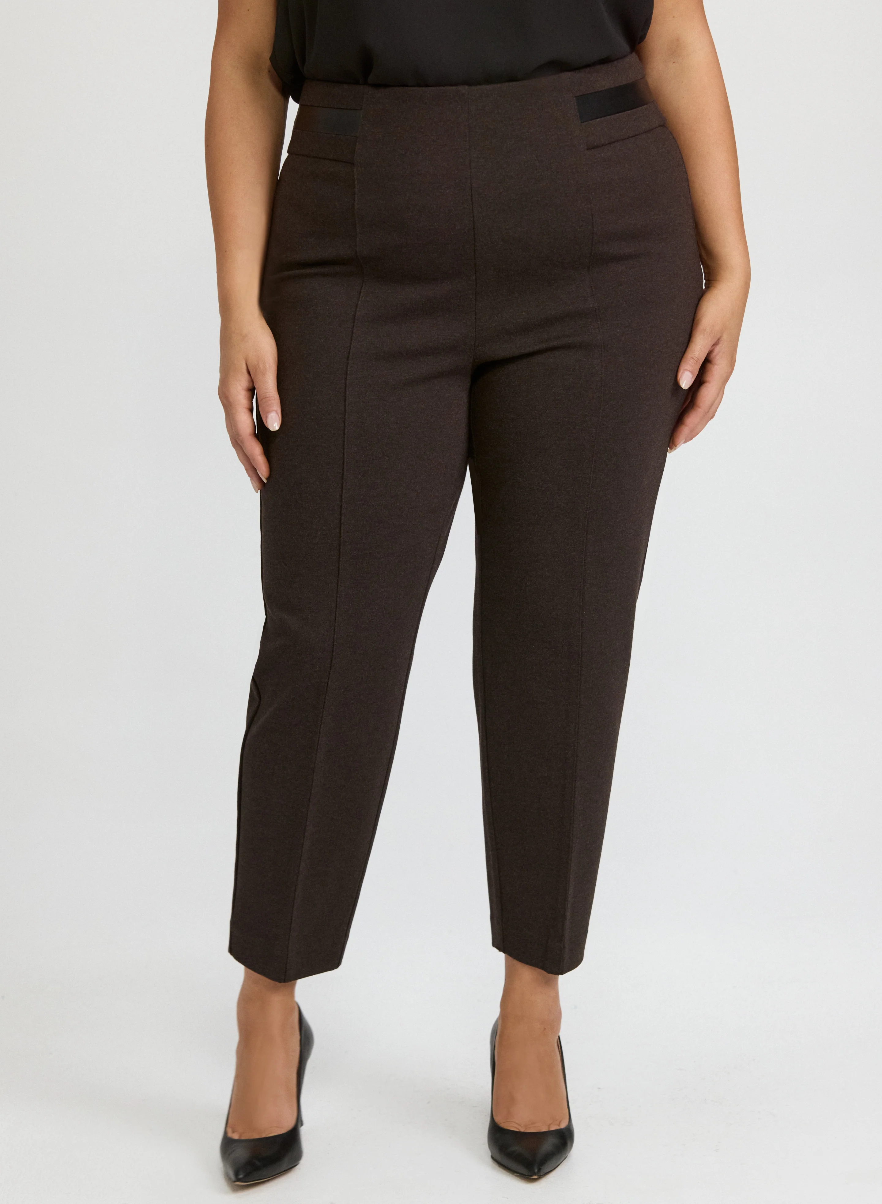 Sofia Pull-On Slim-Leg Pants