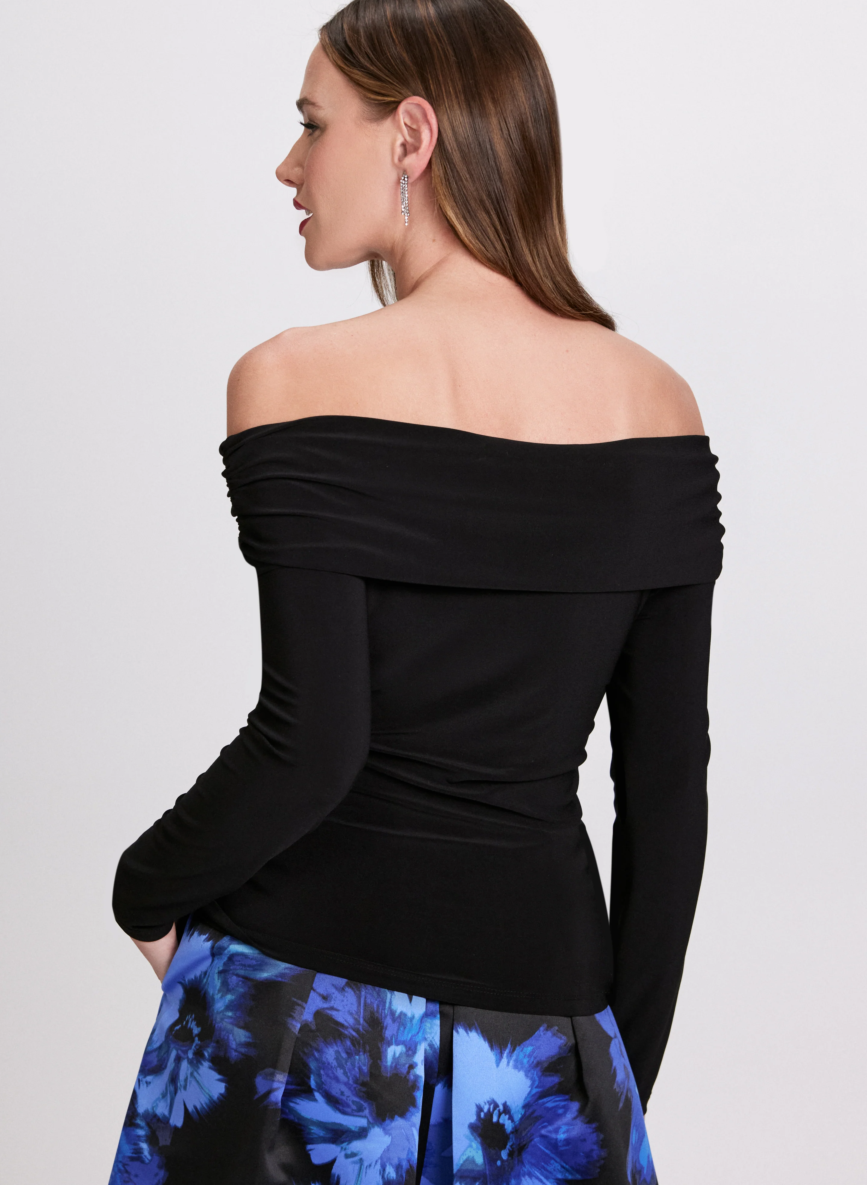 Solid Off-The-Shoulder Top - Image 4