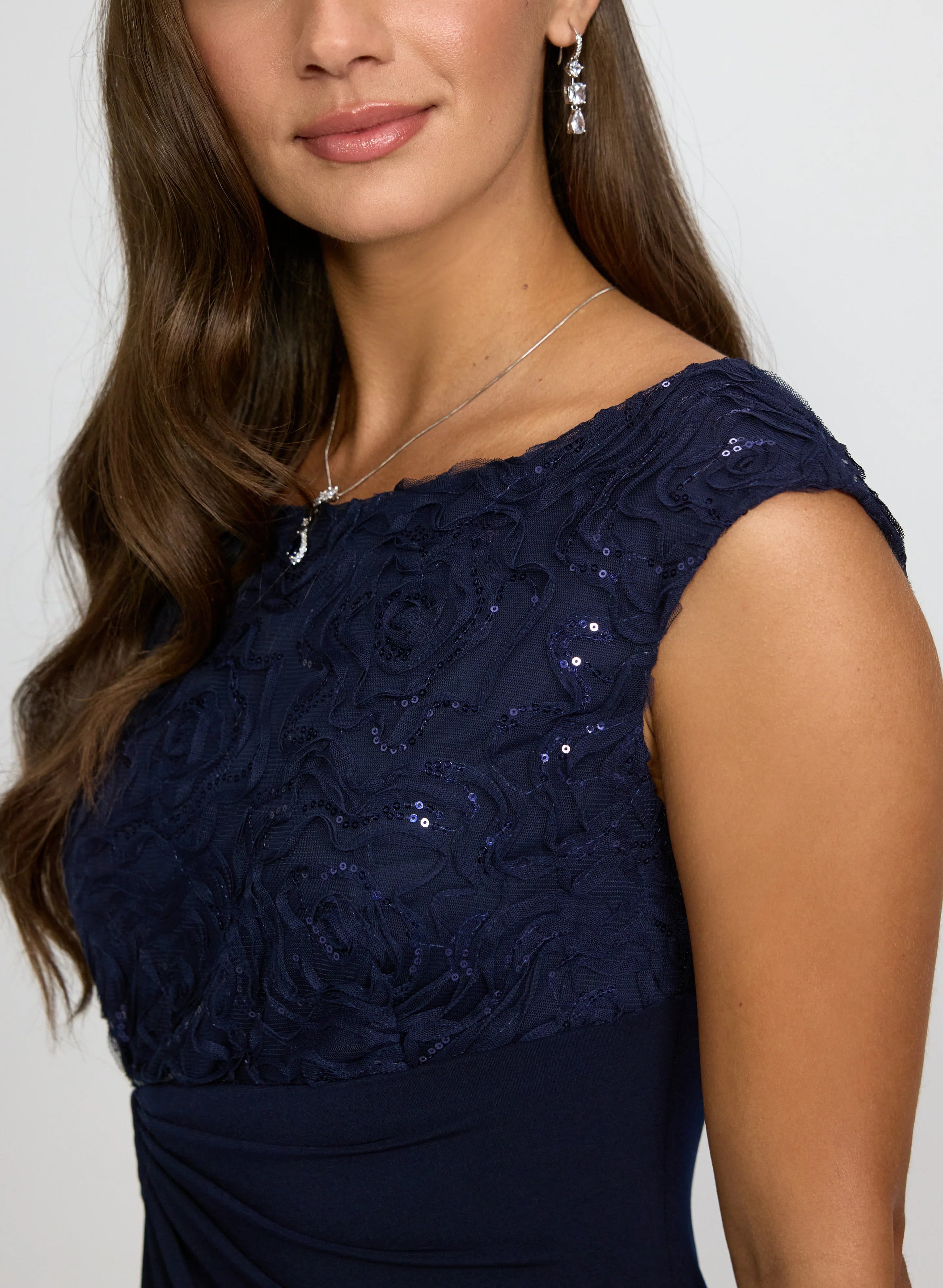Soutache & Jersey Dress - Image 5