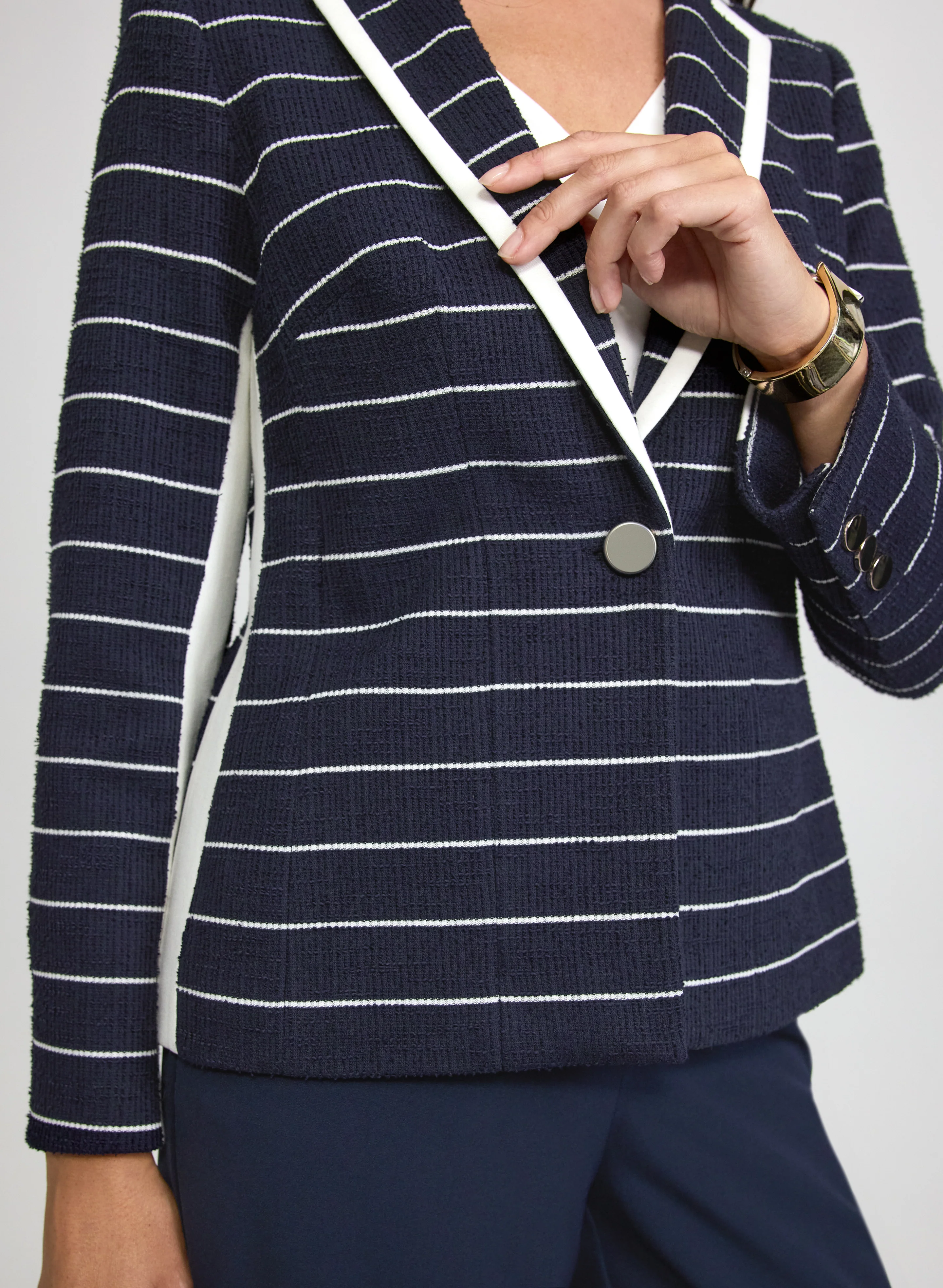 Stripe Knit Jacket - Image 4