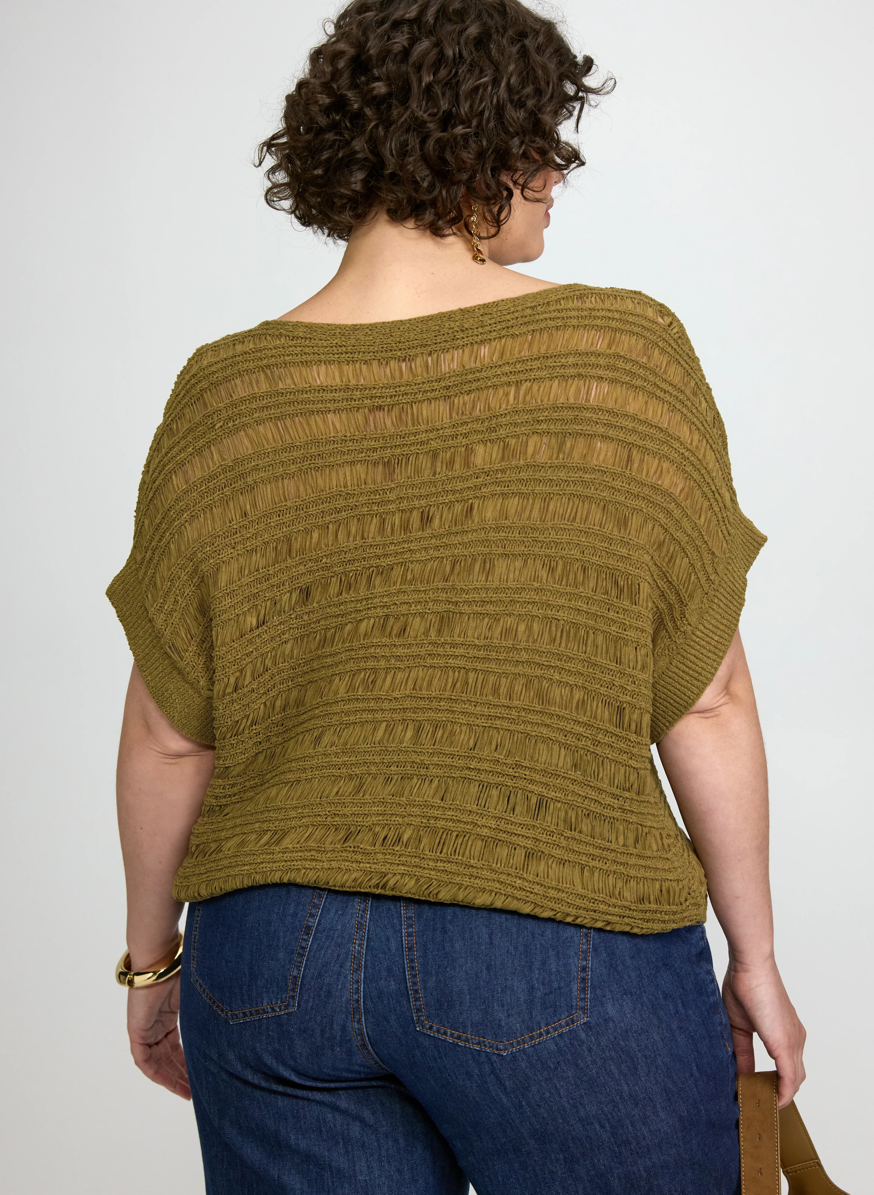 Boat Neck Short Sleeve Knit - Image 4