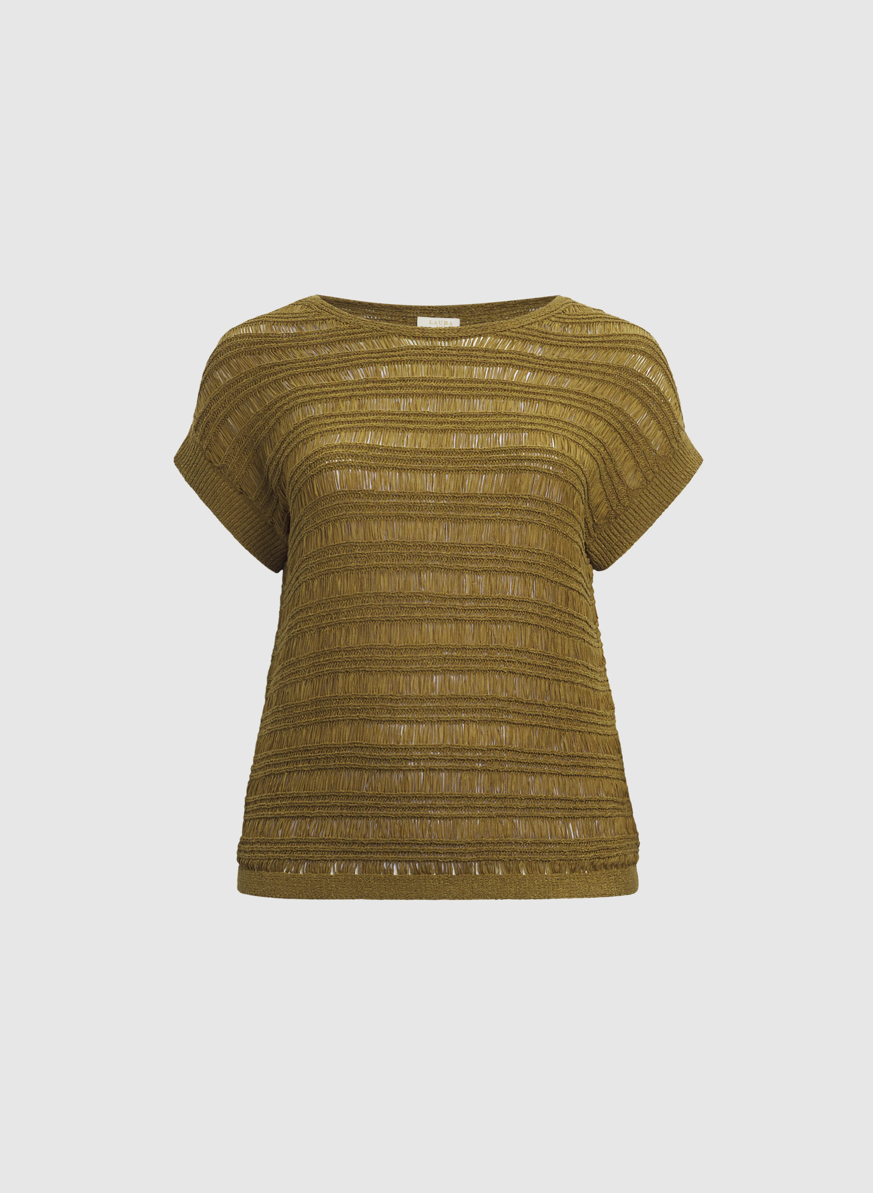 Boat Neck Short Sleeve Knit - Image 7