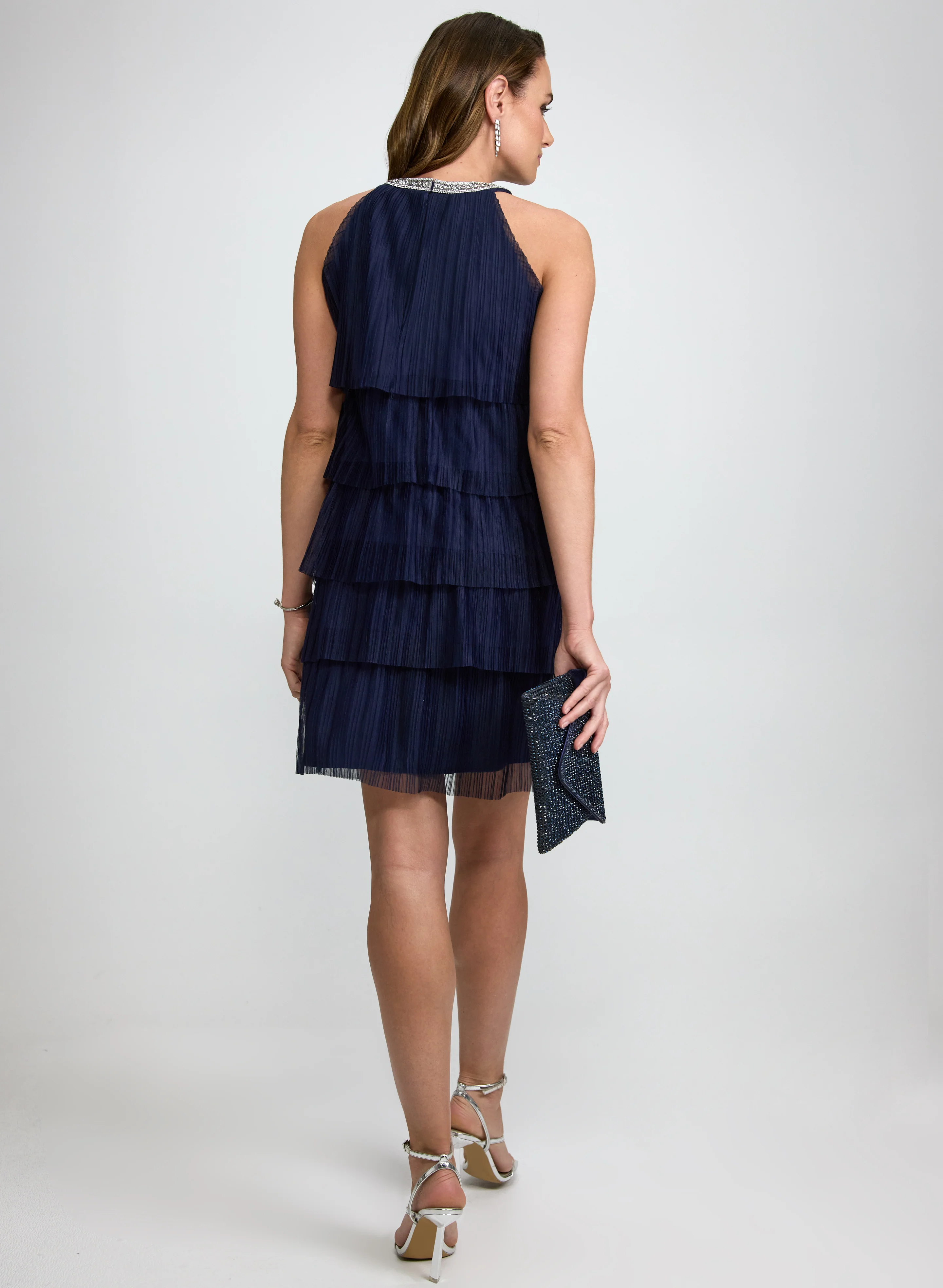 Tiered Mesh Dress - Image 4