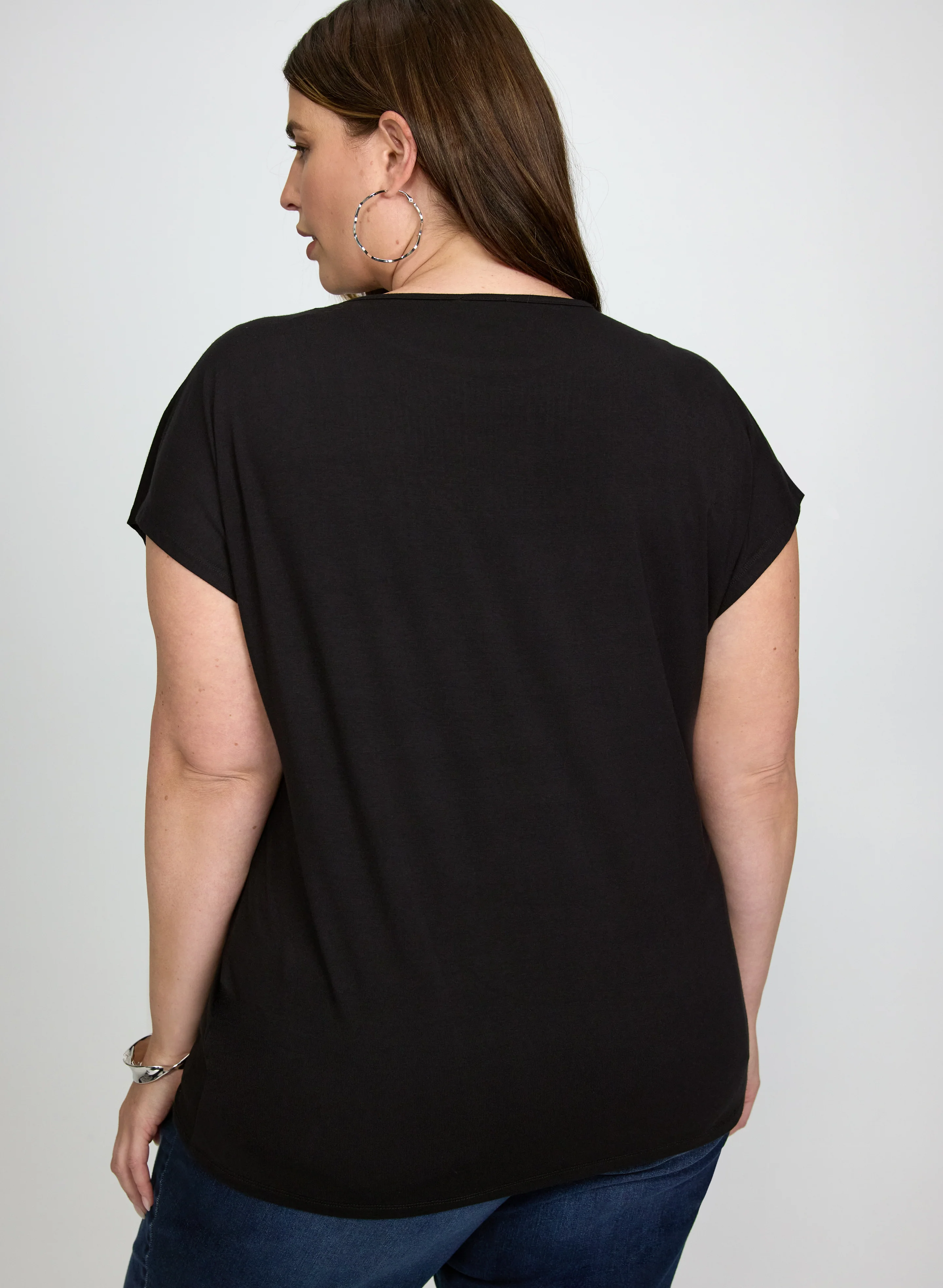 Tonal Sequined T-Shirt - Image 4