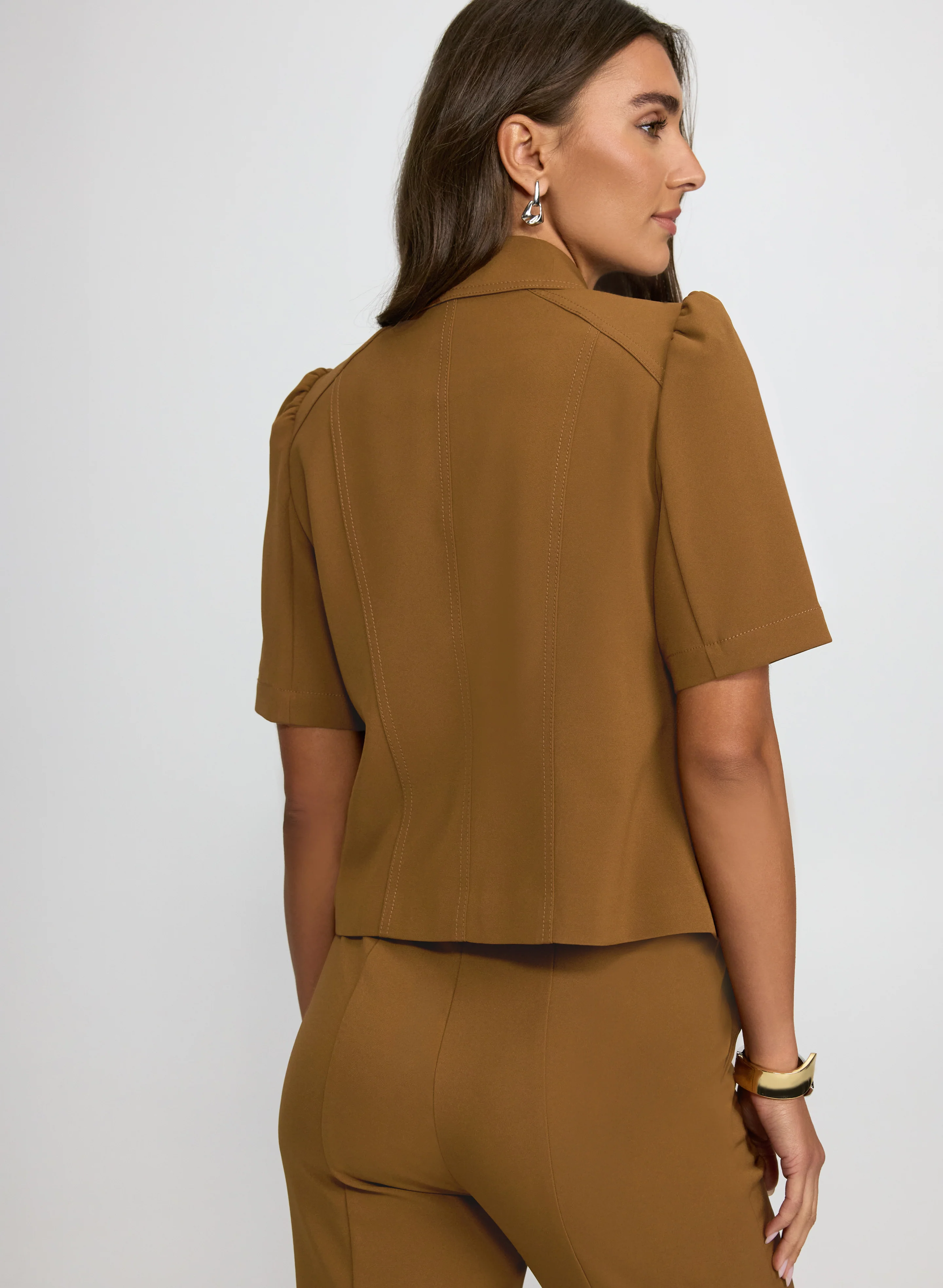 Twill Short Sleeve Jacket - Image 4