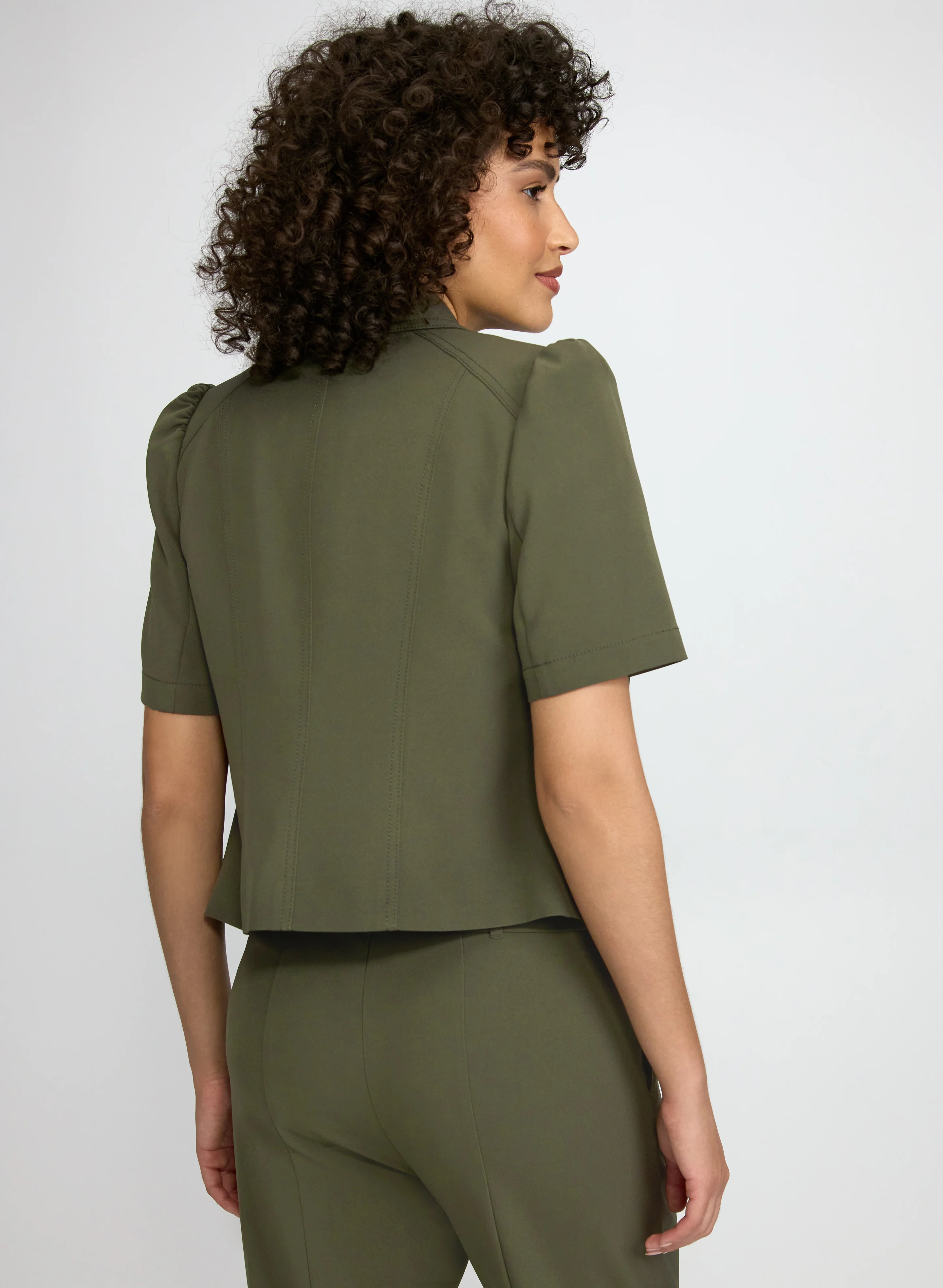 Twill Short Sleeve Jacket - Image 5