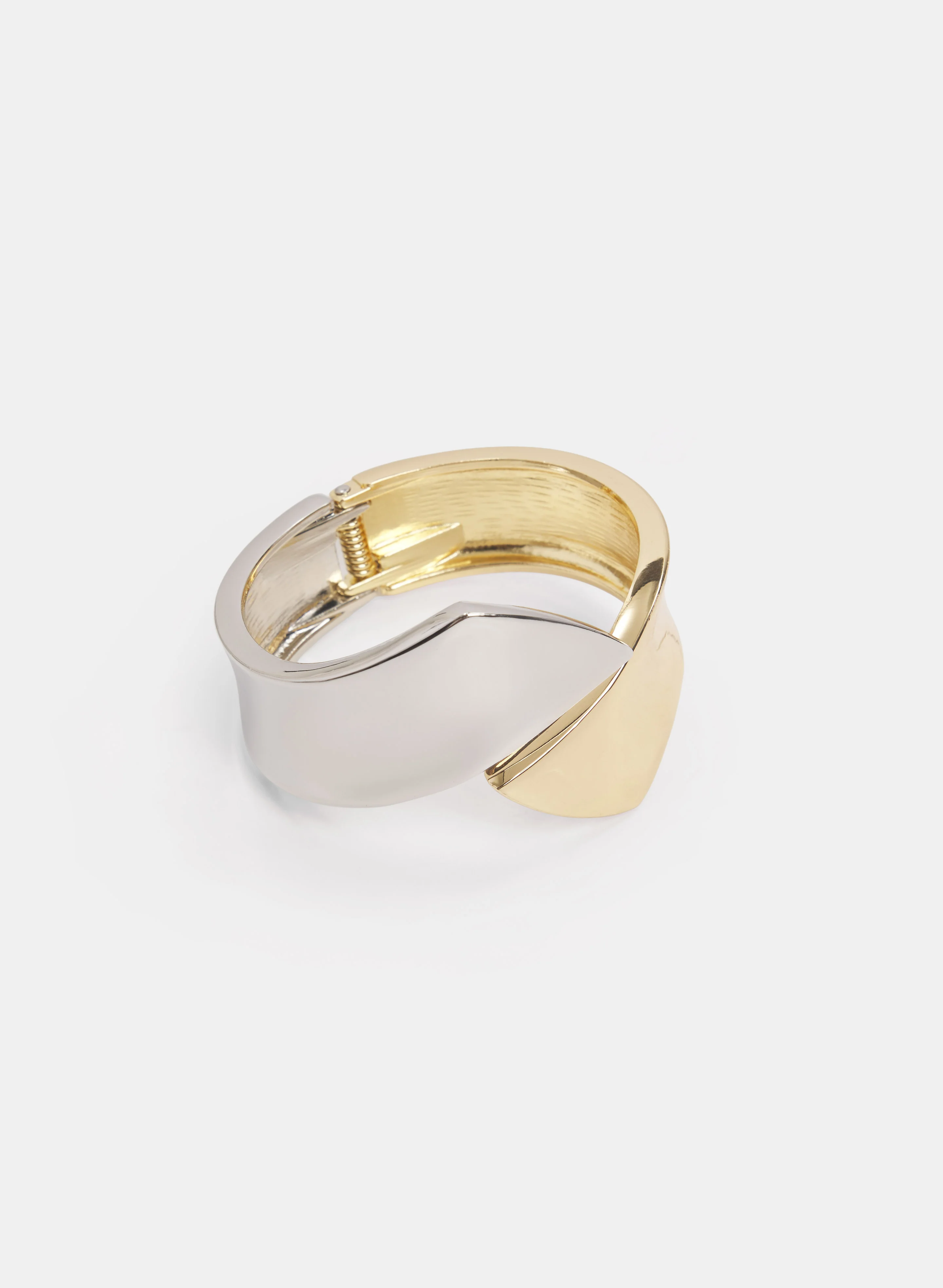 Two-Tone Bangle Bracelet