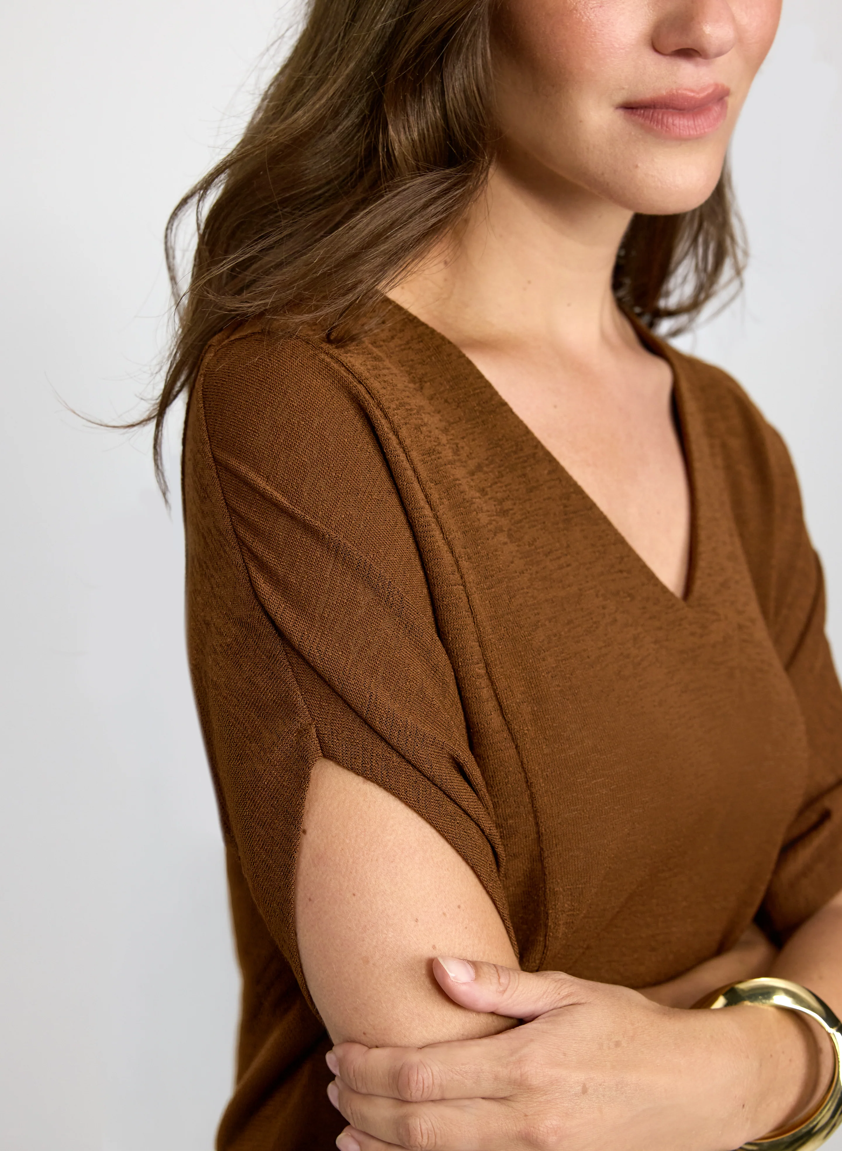 V-Neck Short Sleeve Top - Image 2