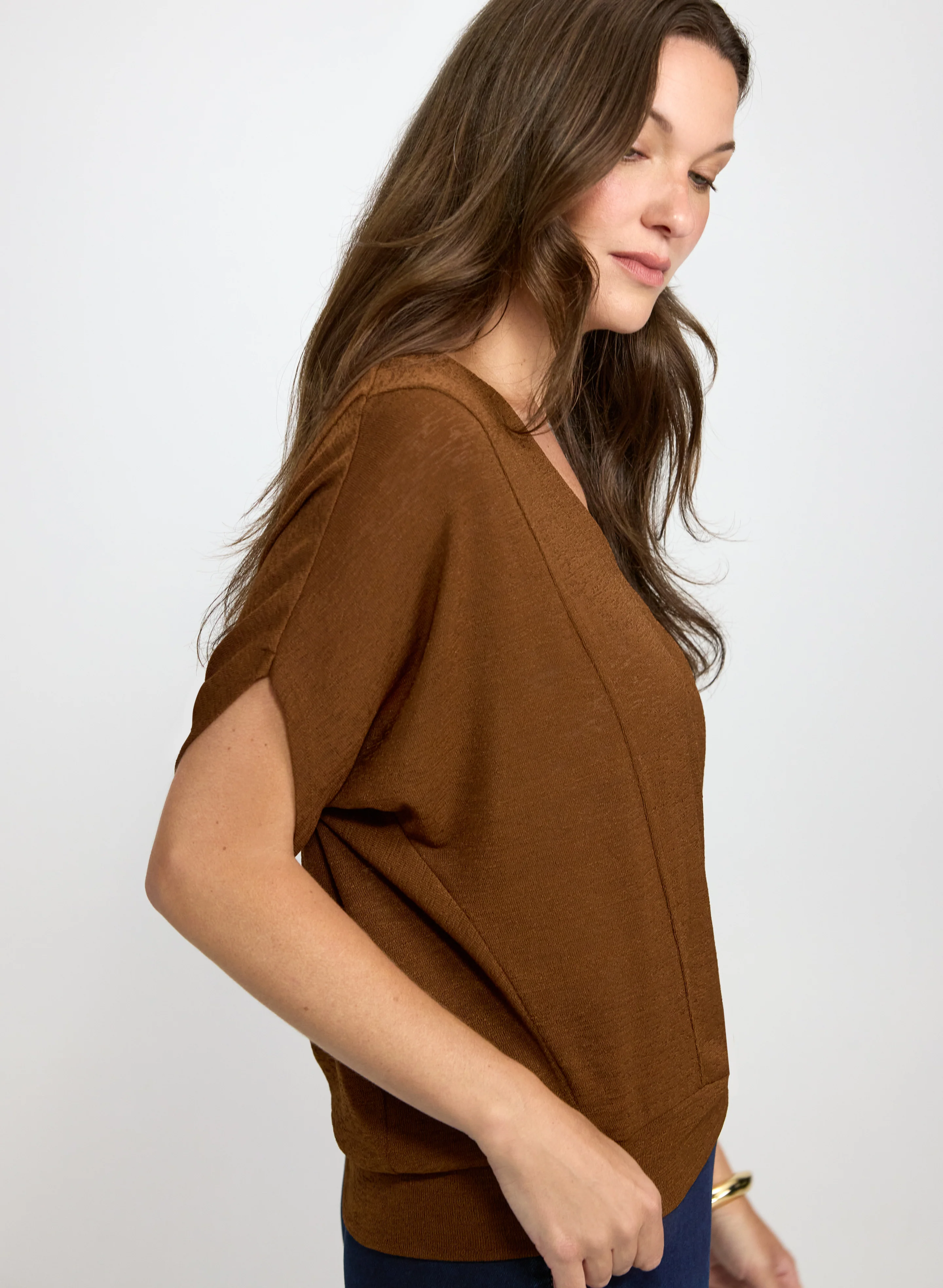 V-Neck Short Sleeve Top - Image 4