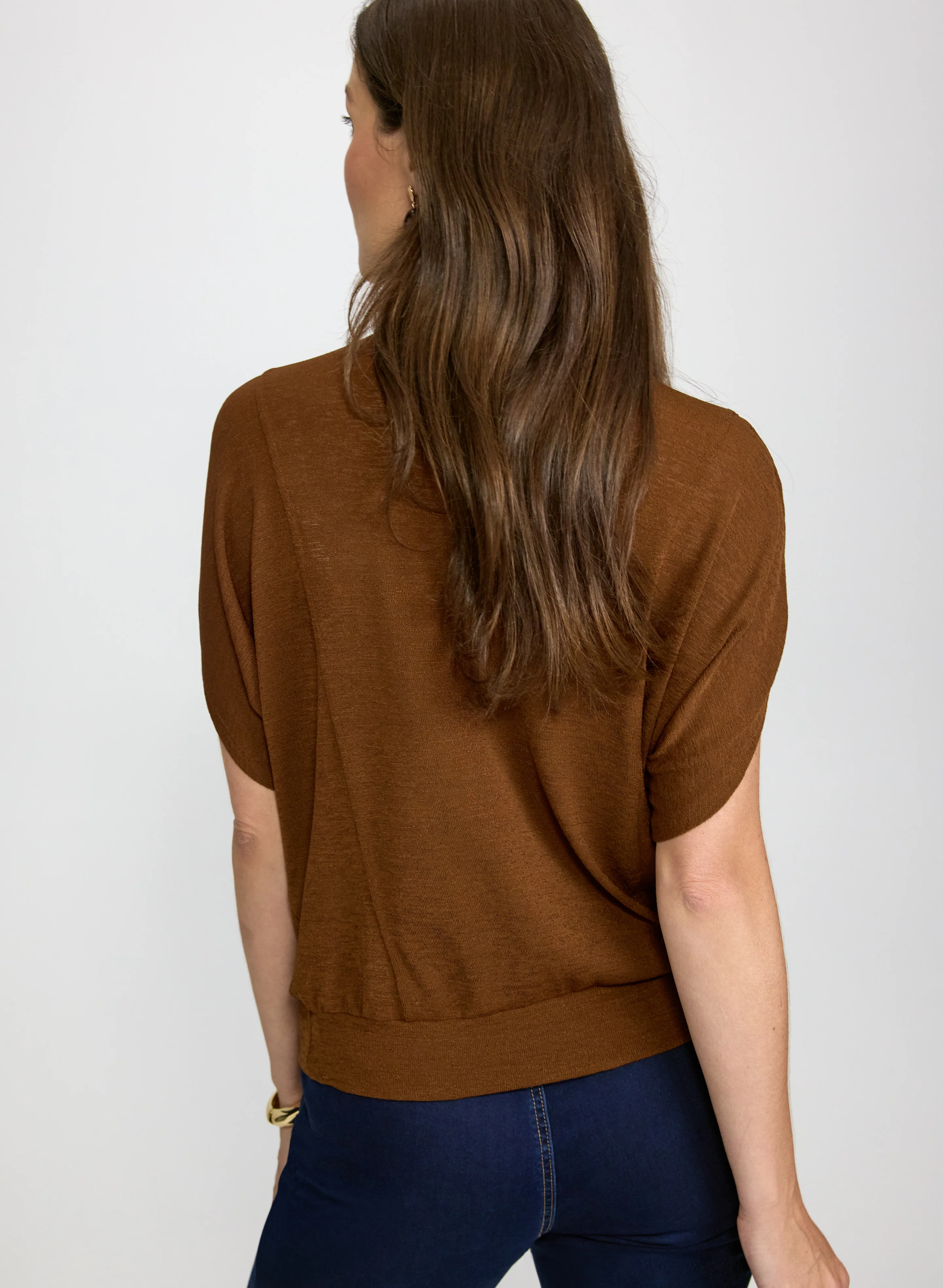 V-Neck Short Sleeve Top - Image 5