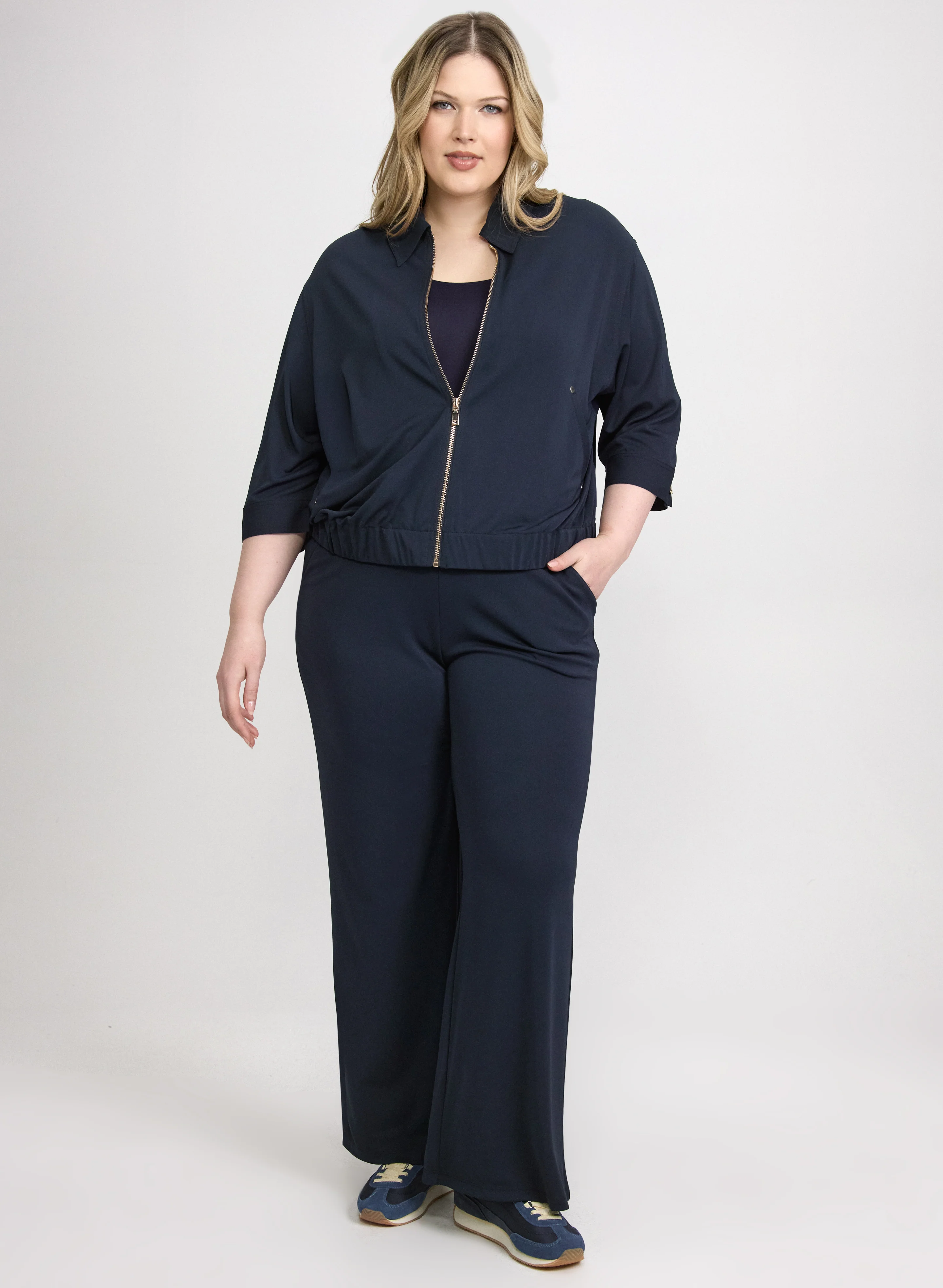 Zip-Up Jersey Top - Image 6